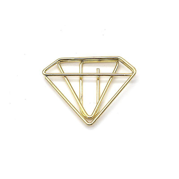Kiiltävät timanttipaperiliittimet - Elegantit metallimerkkipaperit toimistoon, kouluun, häihin, juhliin, kutsuihin ja koristeluun