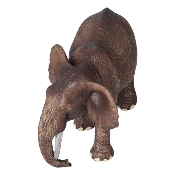 Naturtro Elefantmodel Høj Simulation Håndmalet Hun-elefant Legetøjsfigur Model Elefant