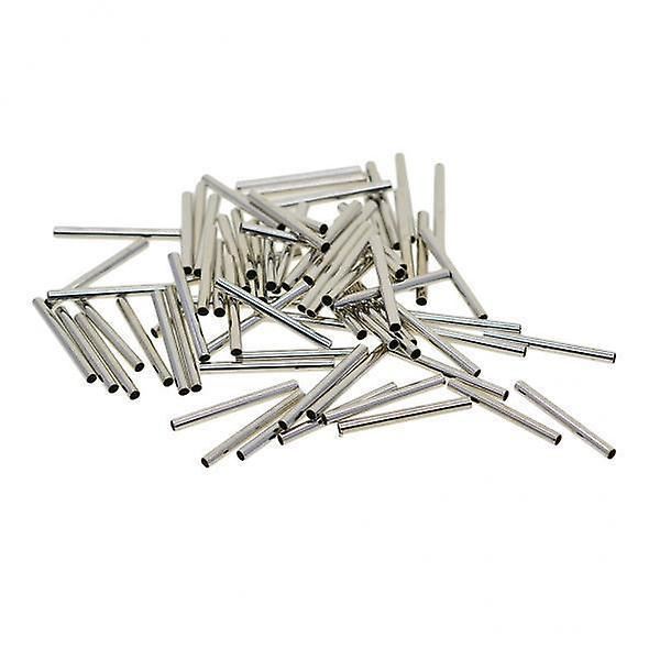 5 x 50 x 20 x 2 mm Slät Lång Rakt Rör Nudel Pärla Smyckestillverkning Vitguld