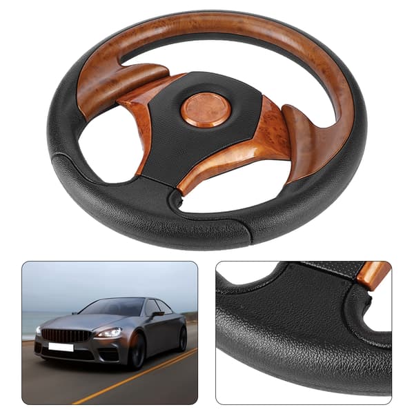 320mm Universal Ratt 6 Bult Typ Imitativ Racing Bil Automobil Modifierad Brun