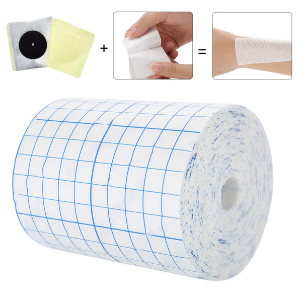 Andningsbar medicinsk tejp, icke vävd självhäftande sårförband Medicinsk fixeringsbandage 10cm * 10m