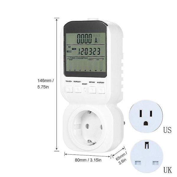 Uttag Elektrisk Mätare Smart Hushållsprestanda Hög Noggrannhet Serie Mätare (Europeisk Standard)