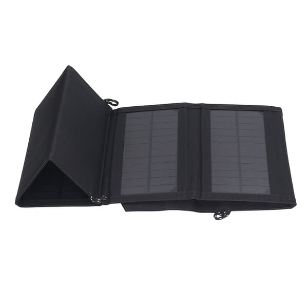 Vikbar solpanel 6 vikningar 2 USB-portar 20W snabbladdning monokristallin bärbar vikbar solpanel för camping
