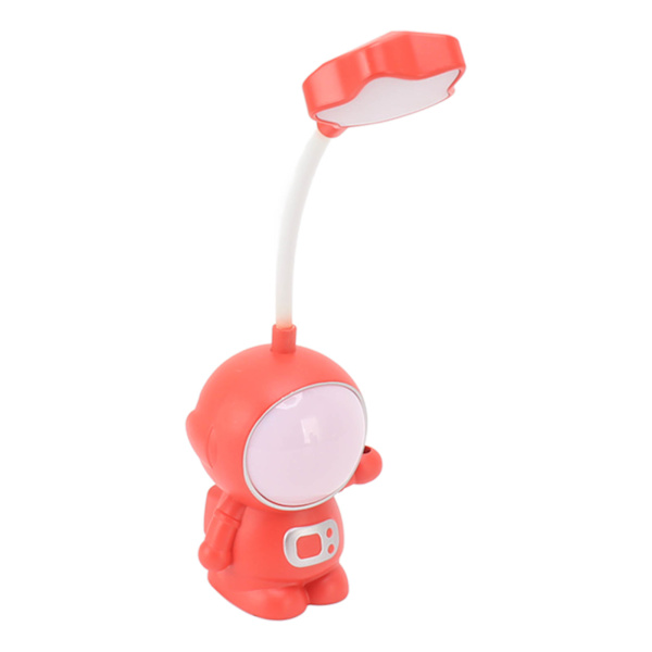 3W LED-sänglampa USB-laddning Ögonskydd Unik form Bärbar Mjuk Varm Studie Läslampa för sovrum Röd