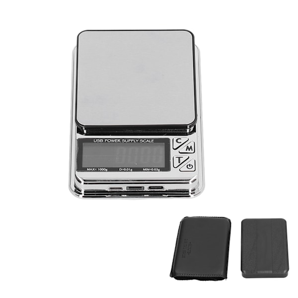 Jewelry Scale Accurate Data USB Charging Stable Reading High Sensitivity LCD Digital Electronic Scale for Gold Necklace