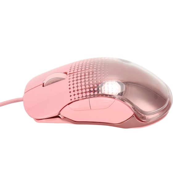 Kablet USB Gaming Mus Dazzling Jenter Søt Rosa Mekanisk Datamus for Hjemmekontor