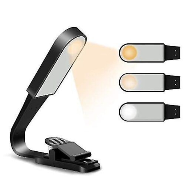 USB-kirjavalo lukemiseen kosketusanturilla ja klipsillä, LED-kirjavalo
