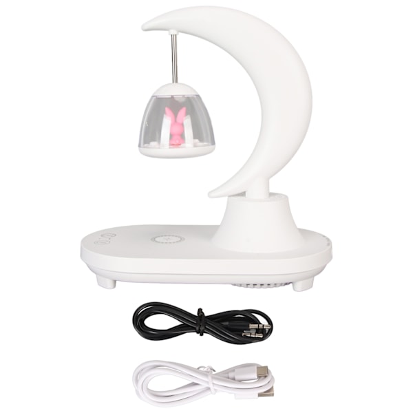 LED-nattlampa trådlös laddning bord BT-högtalare touch switch 8 färglägen barnläsning natt för familjekontor sovsal