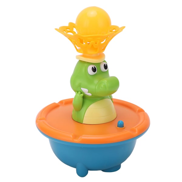 Vattenspruta Krokodil 5 lägen Färgglad fontän Krokodilform Baby Toddler Badleksak Set Orange