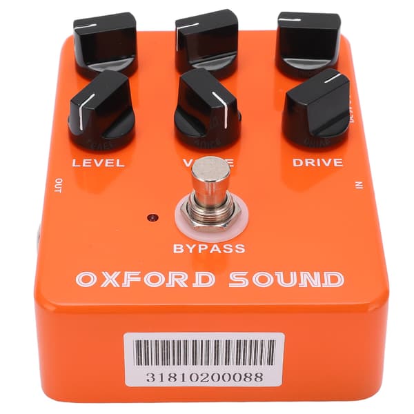 Forsterker-simulatorpedal Oransje metall britiske rockpedaler med 6 knotter for elektriske gitarer