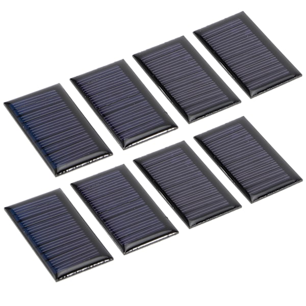 8 stk. 30MA 5V Mini solceller paneler DIY sol epoxy plade elektrisk legetøj materialer fotovoltaiske celler oplader