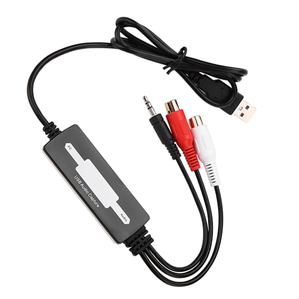 USB Audio Capture Recorder Card Konverterer platespillerkassetter til MP3/WAV