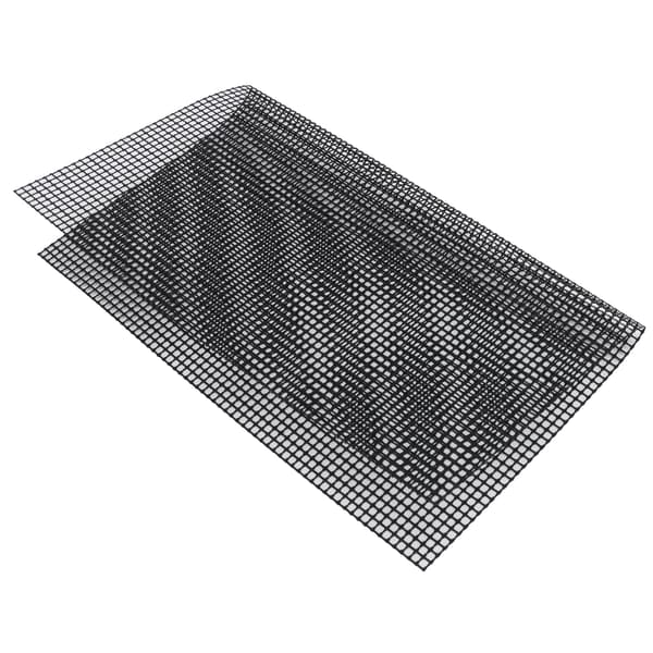 Matte for grillrist i matkvalitet, multifunksjonell grillmatte for utendørs grilling (svart 33x40cm)