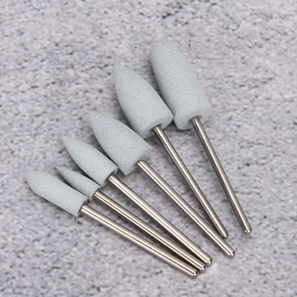 6 stk Nail Drill Nail Art Drill Manikyr Slipehode Nail Polering Bits Tilbehør06