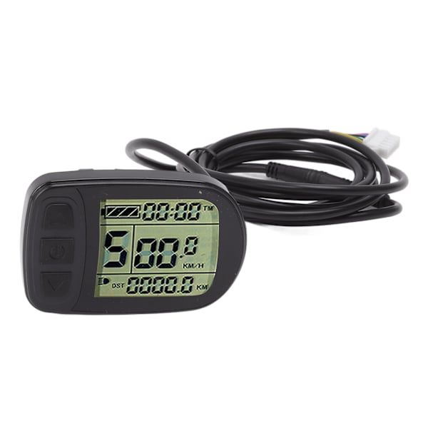 24V 36V 48V sähköpyörä skootteri vedenpitävä LCD-näyttömittaripaneeli kaapelilla pyörän muuntomittari KT:lle