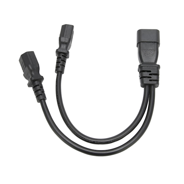 IEC320 C14 til dobbelt C15 ledning han til hun Sikkert strømsplitterkabel til skrivebordslampe Printerprojektor 100‑250V 12.6in