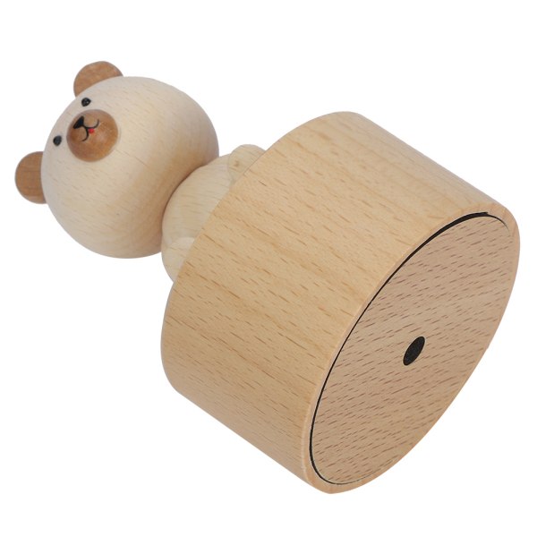 Animal Wooden Clockwork Musikdåser Børn Børn Fødselsdag Feriegaver TilbehørBjørn