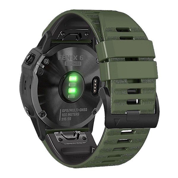 Garmin Tactix Delta/Enduro Silikon Ersatz Armband Armeegrün Schwarz