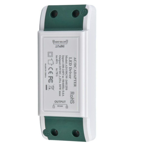 LED-ohjain, oikosulkusuojaus, ylivirtasuojaus, helppo asennus, vakiovirtainen LED-ohjain AC100‑240V