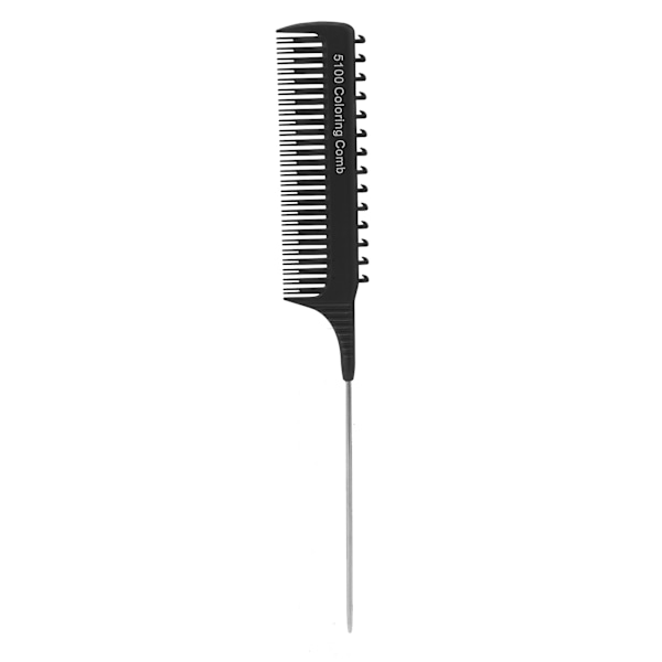 Fremheving Clip Kam Erting Foiling Salong Retting Hår Clip Styling Veving Rotte Hale skille kam for unisex svart