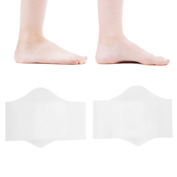 2st Skoinnersula Arch Support Pad Silikon Flatfoot Corrector för Plantar FasciitisWhite
