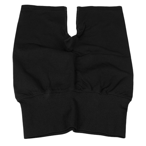Hög midja yogashorts för kvinnor, mjuka stretchiga andningsbara rumplyft fitness tränings shorts, svarta, L