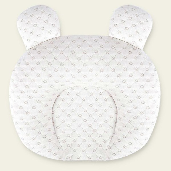 Baby Huvudformande Kudde, Nyfödd Barnkudde, Spädbarns Huvudstöd Sovkudde, 3D Memory Foam Huvud Nackkudde för Bilbarnstol Barnvagn