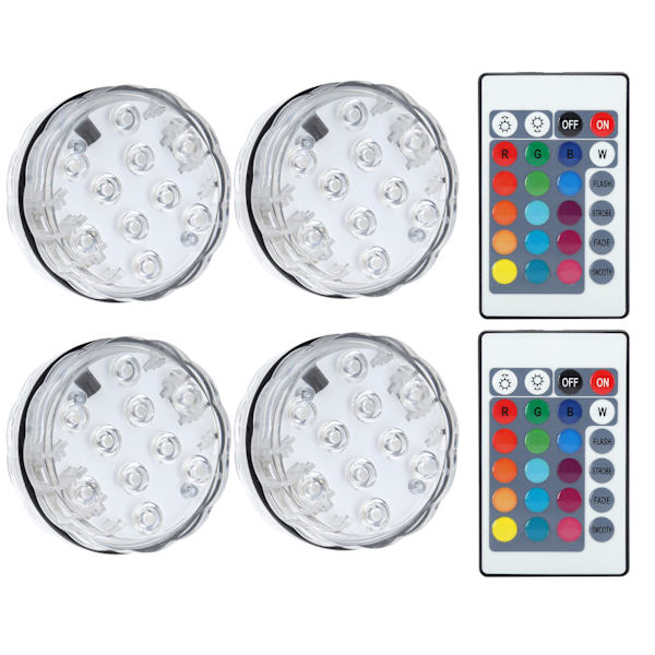 Upotettavat LED-valot RGB-vedenpitävät vedenalaiset lamput kaukosäätimellä uima-altaan sisustukseen