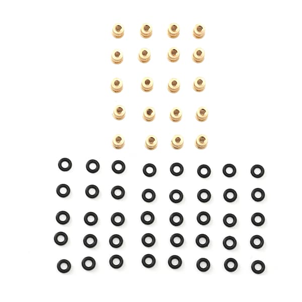 20 stk RC Støtdemper Kulehode Messing Støtdemper Link Stang Pivot Kuleledd med Gummi O-ring for Axial SCX24