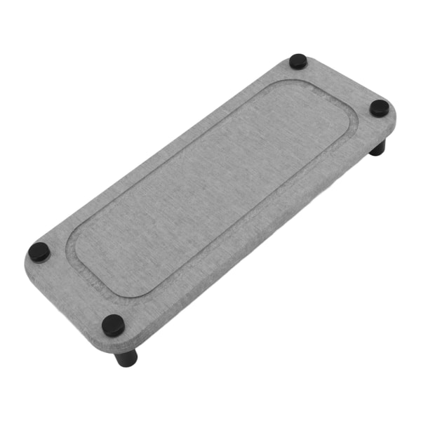 Diskho Caddy Instant Dry Diskho Organizer Torkar Omedelbart Diskho Hållare Diatomaceous Piedestal Stativ Riser med Rostfritt Stål Fötter Grå