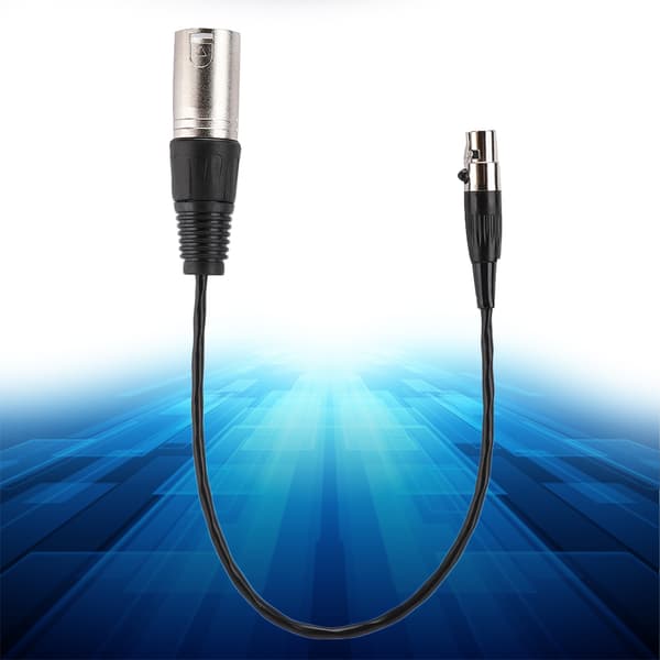 Full Copper Casing Mini XLR 3pin Hunn til Sink Legering Casing XLR 3pin Hann Audio Kabel