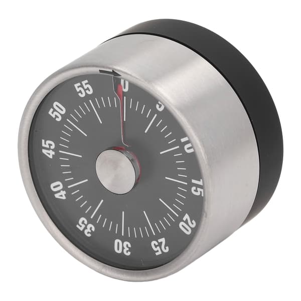 Magnetisk Timer Magnetdesign Rostfritt Stål 70db Varning Hög Noggrannhet Visuell Timer för Köksmatlagning Svart