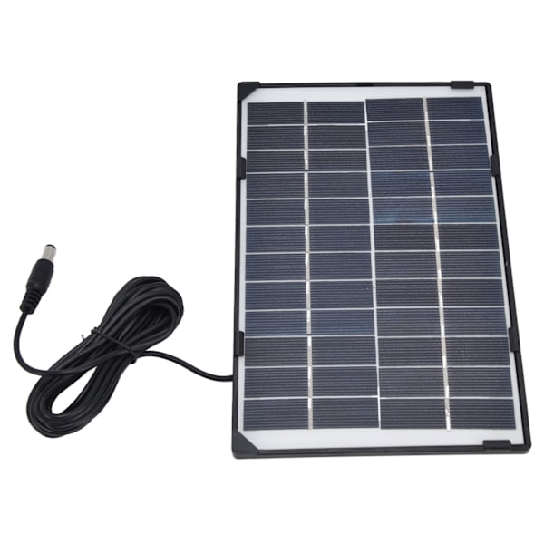 DC5521 Utgang 6W 12V Solcellepanel DIY Solcellelader Polysilicon Tablet Generator for Lampe