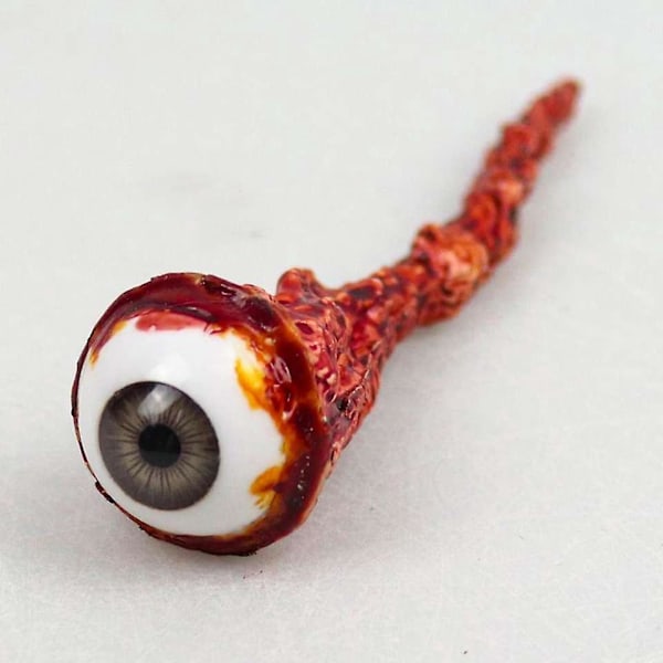 Realismtisk Människa/Zombie Ögonboll Ring för Halloween och Cosplay (Infekterad Blå)