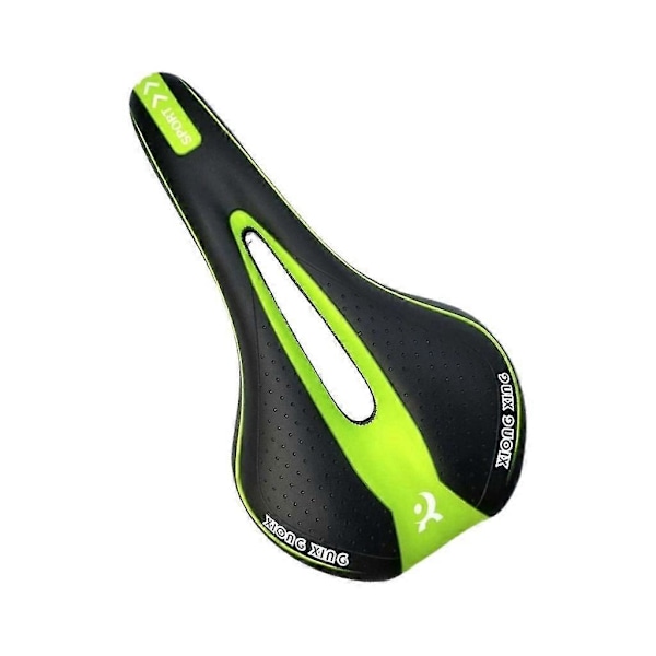 Cykelstol Cykelsadel Ersättning med Memory Foam-kudde Cykelsadel Svart grön