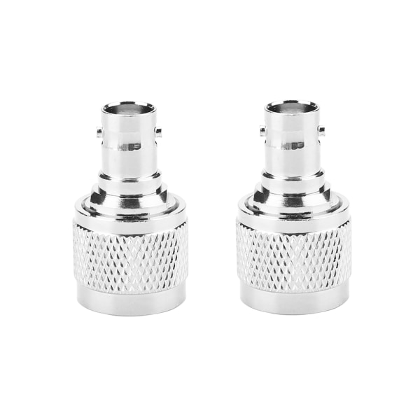 2stk Type N hann til BNC hunn RF-kontakt Koaksialadapter Testomformer