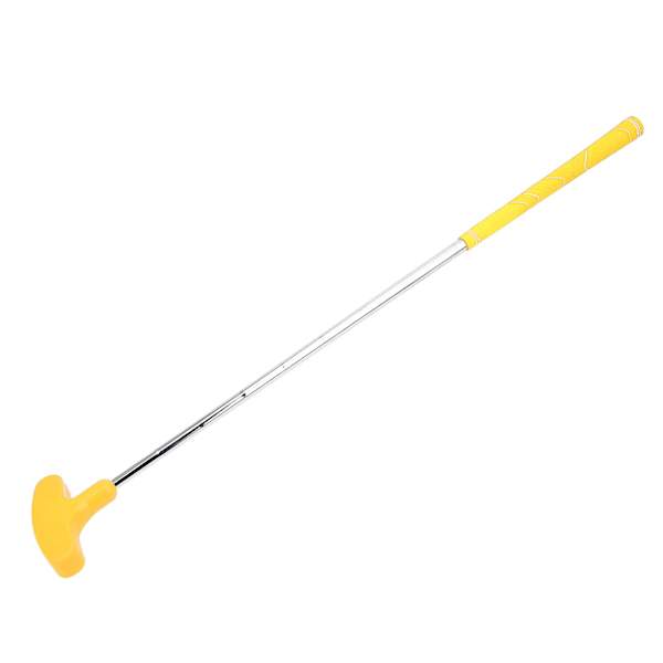 27 tuuman Mini Two Way Golf Putter Sisäharjoittelu Pehmeä Kumipää Putter Lapsille Keltainen