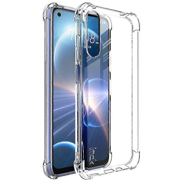 Imak Airbag Fallsikker Telefondeksel for HTC Desire 22 Pro 5G - Anti-ripe TPU-deksel Transparent