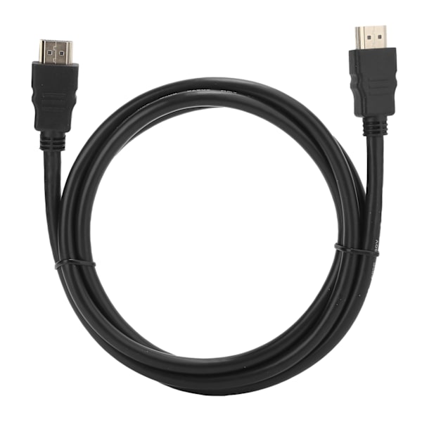 HDMI till HDMI-kabel Standard kopparledare Guldpläterat järnskal Svart lock 4K 30Hz 3 meter