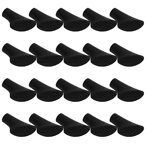 20 stk Udendørs Spadserestav Tip Beskytter Vandrestang Udskiftning Tips End for Vandrestav