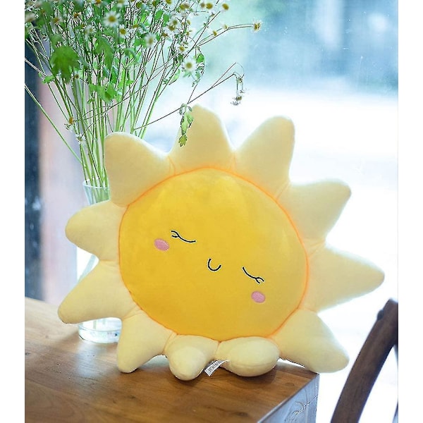 1 Stycke Sol Moln Kudde 45 Cm Plysch Tecknad Animation Leksak Bil Soffa Kudde Plysch Soffa Kudde Bil Nackkudde (sol)-A