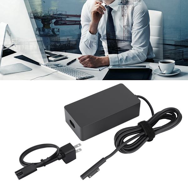 102W AC strømforsyning opladeradapter til Microsoft Surface Book/Book 2 100-240V