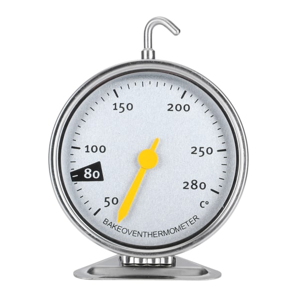 Rostfritt stål Stor urtavla ugn termometer med krok Kök Matlagning Mätverktyg 50-280℃