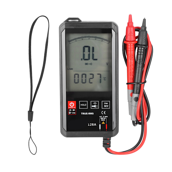 Berøringsmultimeter Smart Digital Automatisk Høy Nøyaktig Industriell Testing Tilbehør HY128A