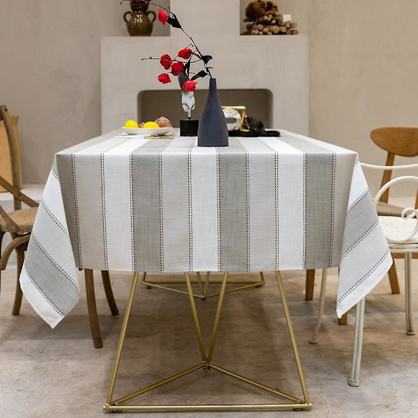 Rektangulær dug til spisestue køkkenindretning, 135 x 240 cm, elegant dug til køkkenbordsdekoration