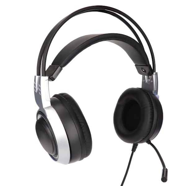 SYG25-pelikuulokkeet USB+3,5 mm säädettävä äänenvoimakkuus Over Ear -pelikuulokkeet mikrofonilla ja hengityslampulla PS4:lle