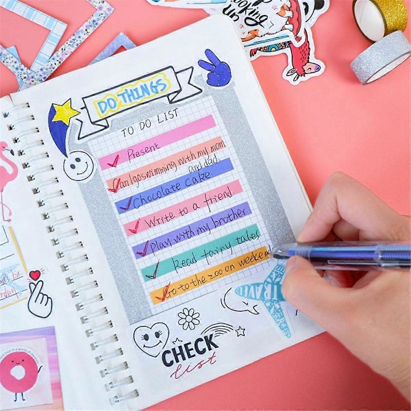 DIY Journal Sæt, Scrapbog & Dagbogsartikler Sæt, til Pige, Lilla
