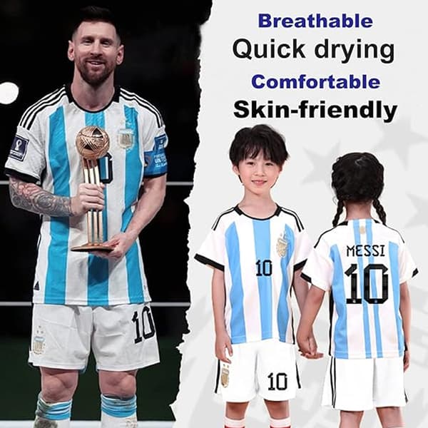 Argentina Hjemmefotballdrakt - Nr. 10 Lionel Messi28 28