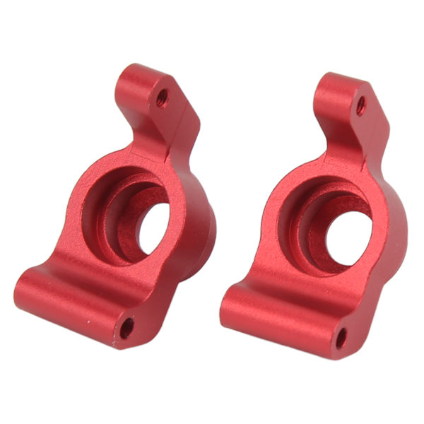 2PCS RC Bakre Stubaxelhållare för Remo Smax 1621 1625 1631 1635 1651 1655 A2505 1/16 RC Bil Röd