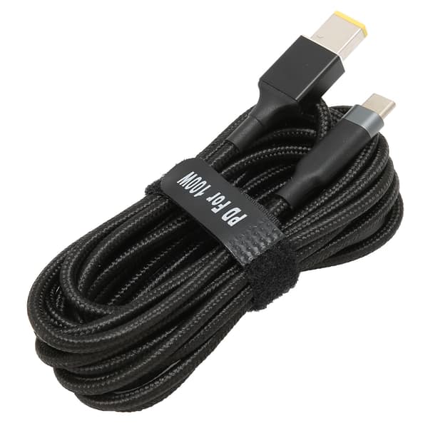 JORINDO PD-laddarkabel USB C till lång SlimTip strömladdningskabel för ThinkPad (2 meter)